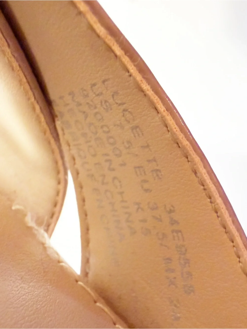 Calvin Klein Glossy Taupe Patent Slingback Heels